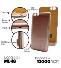 ML48 Power-Bank Back Cover iPhone 6 Plus 12000mah